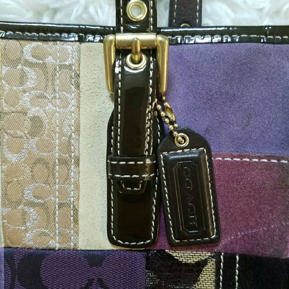 PURPLE patchwork purse - Picture 2 of 4